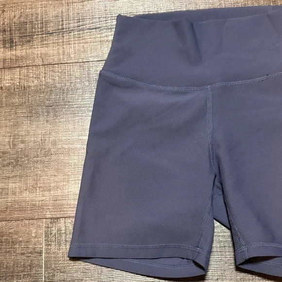 Women's Navy High-Waisted Shorts - Picture 2 of 7